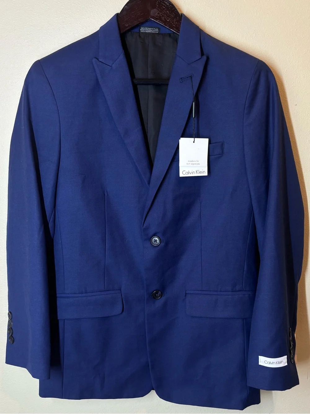 Calvin Klein Boys Navy Blue Two-Button Blazer, size 16, New!